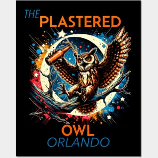 The Plastered Owl New Theme Park Bar Orlando Florida Posters and Art